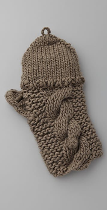 Bop Basics Pop Top 粗線針織露指手套 Shopbop時(shí)尚針織單品解析